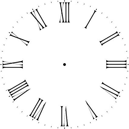 clock face with Roman numerals