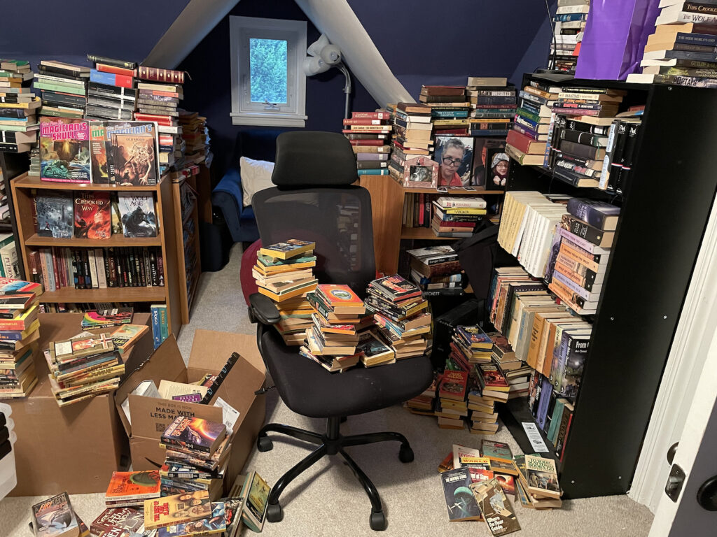 a chaos of books