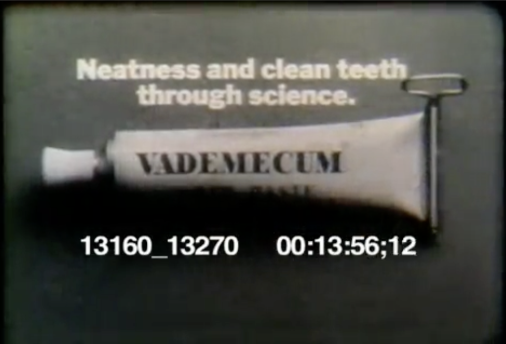 screenshot ffrom an old Vademecum commercial